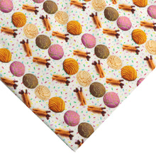 Load image into Gallery viewer, sprinkles donuts food bread crumbs chocolate printed fabric
