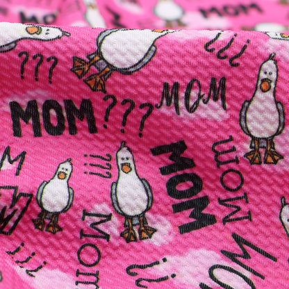mother printed fabric