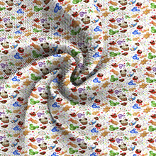 Load image into Gallery viewer, candy sweety christmas gingerbread man cake cupcake ice cream printed fabric
