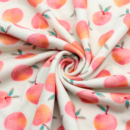 fruit peach pink series printed fabric