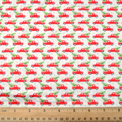 christmas day printed fabric