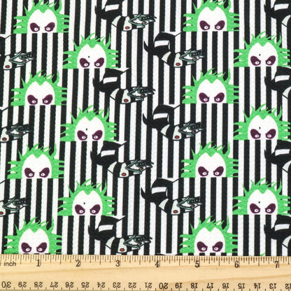 snake pattern stripe printed fabric