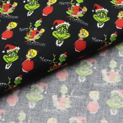 christmas day printed fabric