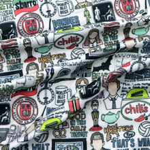 Load image into Gallery viewer, letters alphabet chili peppers printed fabric
