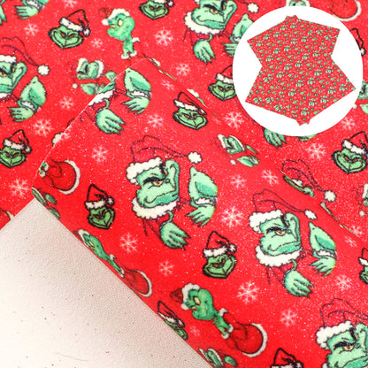 christmas day snowflake snow printed fabric