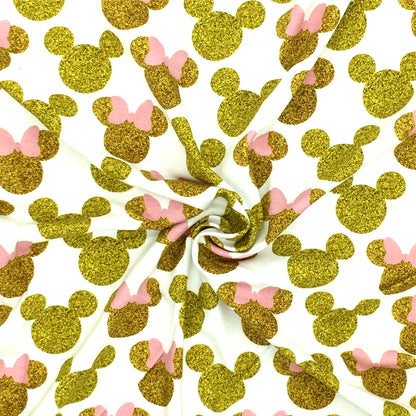 gold series printed fabric