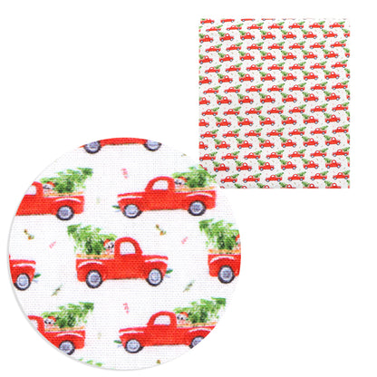christmas day printed fabric