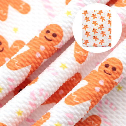 star starfish christmas day gingerbread man crutch printed fabric