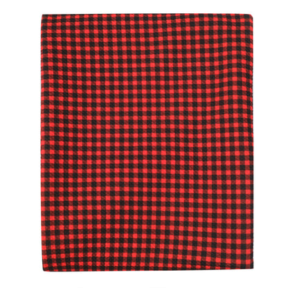plaid grid christmas day printed fabric