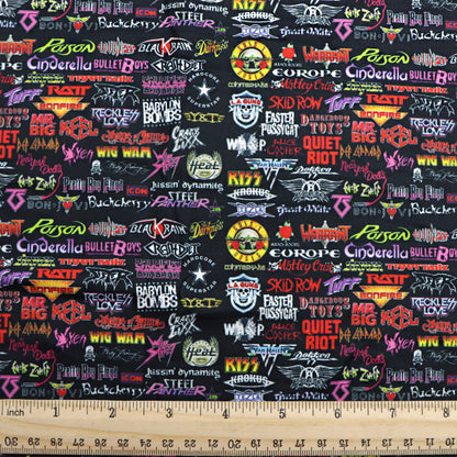 gun flower floral printed fabric