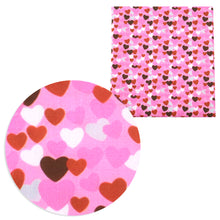 Load image into Gallery viewer, heart love valentines day printed fabric
