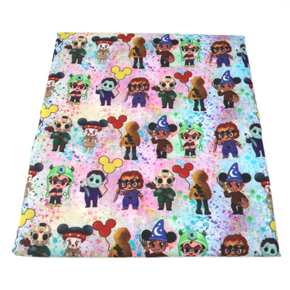 paint splatter printed fabric