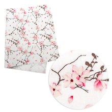 Load image into Gallery viewer, flower floral plum printed fabric
