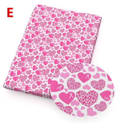 breast cancer printed fabric