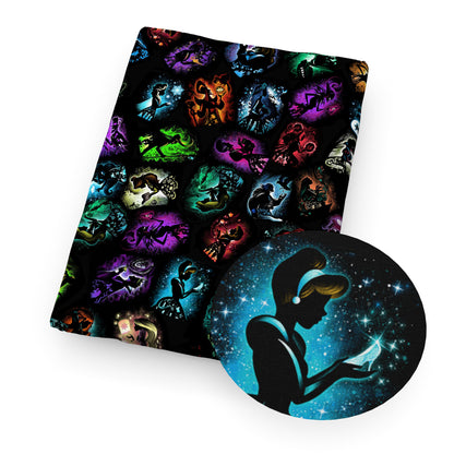 black series printed fabric