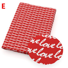 Load image into Gallery viewer, valentine&#39;s day printed fabric
