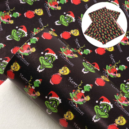 christmas day printed fabric