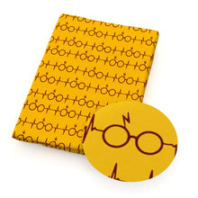 Load image into Gallery viewer, yellow series glasses printed fabric
