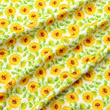 Load image into Gallery viewer, sunflower printed fabric

