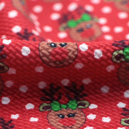 deer reindeer giraffe christmas printed fabric