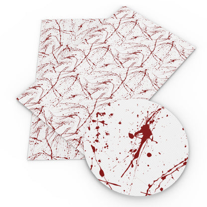 paint splatter blood printed fabric