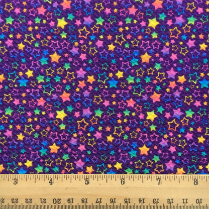 gradient color star starfish purple series printed fabric