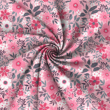 Load image into Gallery viewer, flower floral leaf leaves tree pink series printed fabric
