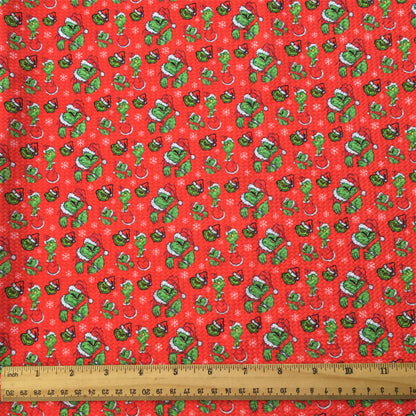 christmas day snowflake snow printed fabric