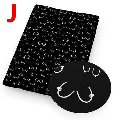 breast cancer printed fabric