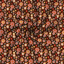 Load image into Gallery viewer, flower floral leaf leaves tree plant brown series printed fabric
