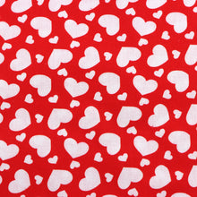 Load image into Gallery viewer, heart love valentines day printed fabric
