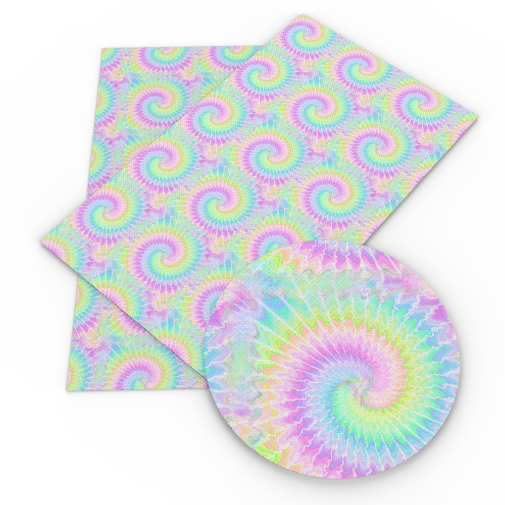 rainbow color paint splatter tie dye printed fabric