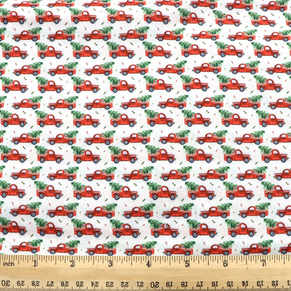 christmas day printed fabric