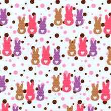 Load image into Gallery viewer, heart love rabbit bunny easter bunny printed fabric
