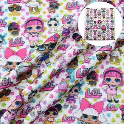 dots spot printed fabric