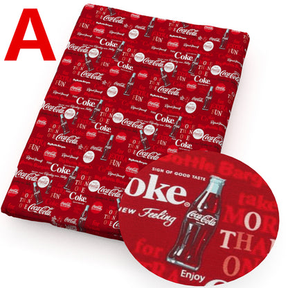 Cola printed fabric