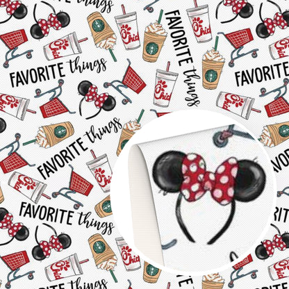 coffee printed fabric