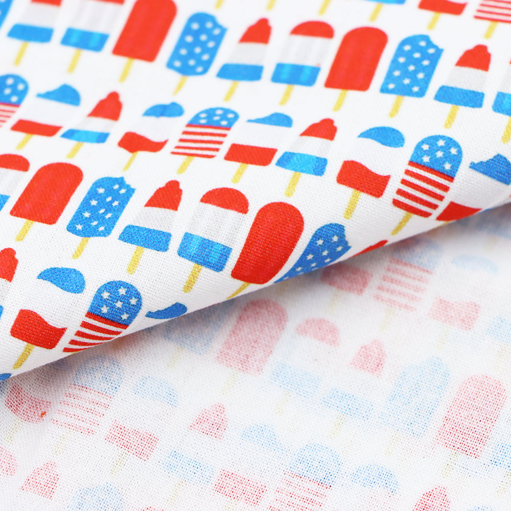 ice cream 4th of july fourth of july independence day printed fabric