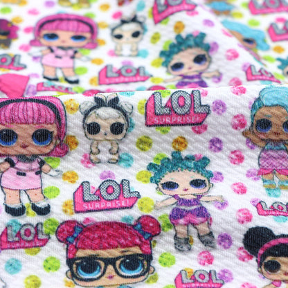 dots spot printed fabric