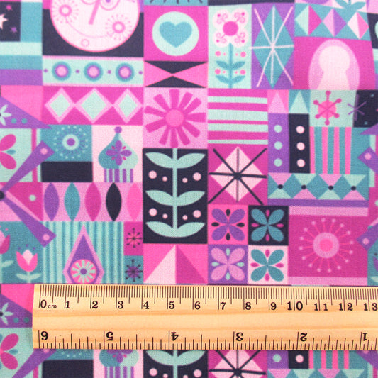 plaid grid printed fabric