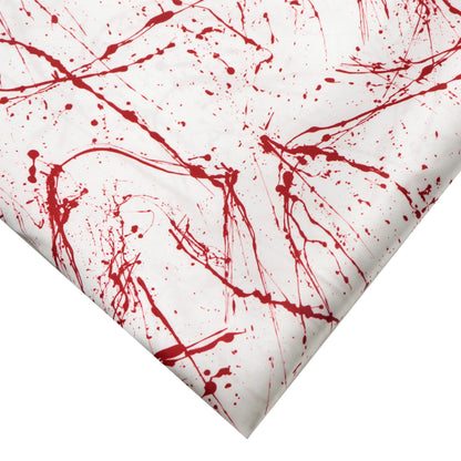 paint splatter blood printed fabric