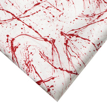 Load image into Gallery viewer, paint splatter blood printed fabric
