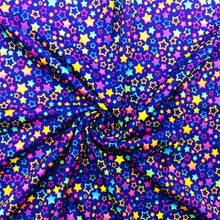 Load image into Gallery viewer, gradient color star starfish purple series printed fabric
