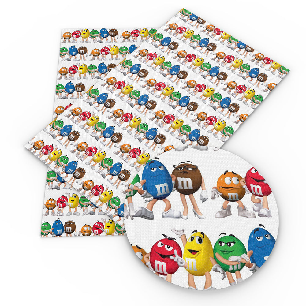 candy sweety m&m printed fabric