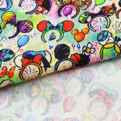 crochet headband hairband printed fabric