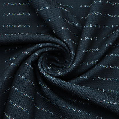 black series printed fabric