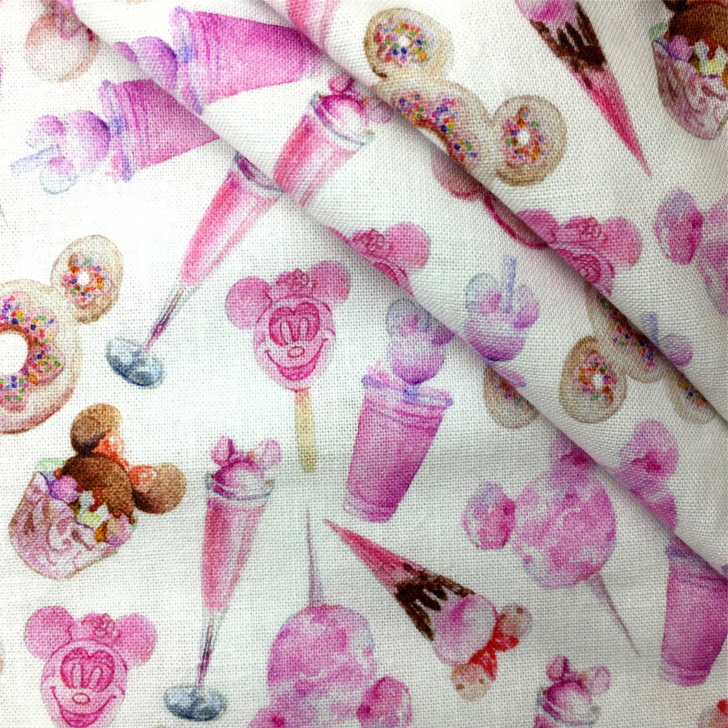 pink series printed fabric