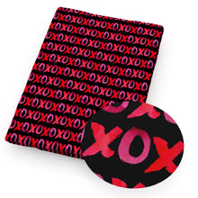 Load image into Gallery viewer, xoxo valentines day printed fabric
