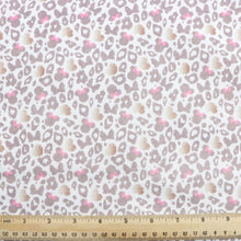 Load image into Gallery viewer, leopard cheetah heart love printed fabric
