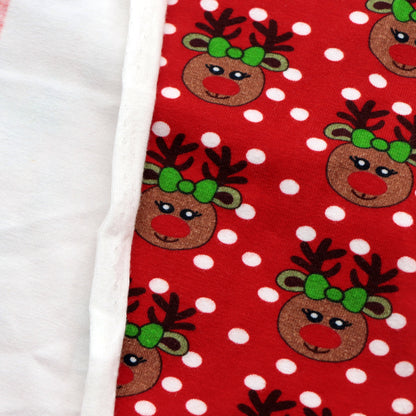 deer reindeer giraffe christmas printed fabric